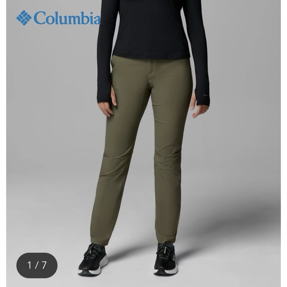 Columbia Women's Leslie Falls™ Pants II Stone‎ Green Color Size 18 New In Bag